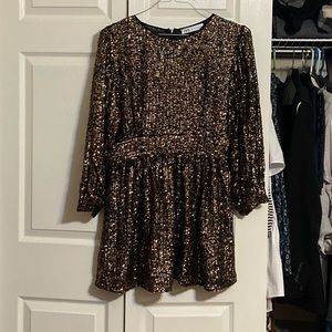 Zara mini sequin dress.